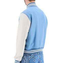  Amiri Blue Varsity Jacket