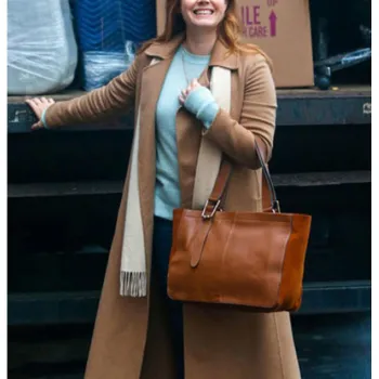 Amy Adams The Woman In The Window Brown Coat