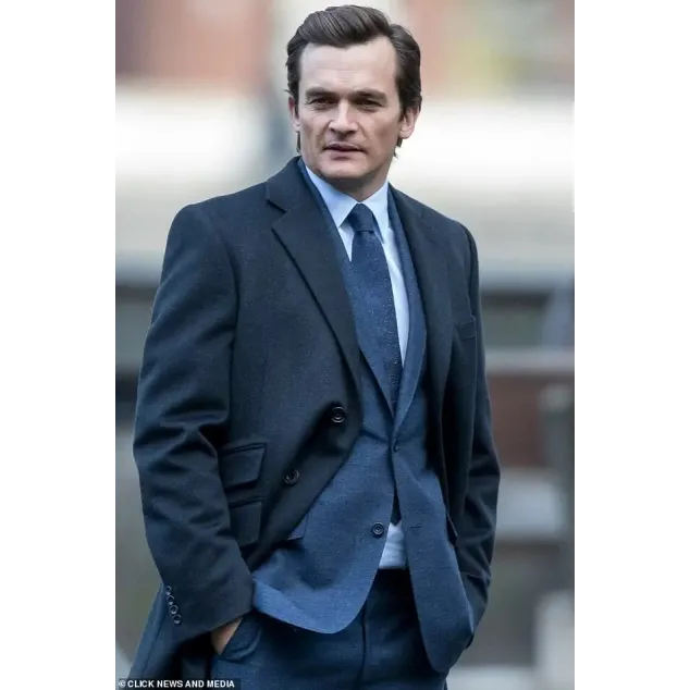 Anatomy of a Scandal Rupert Friend Black Coat Anatomy of a Scandal Rupert Friend Black Coat