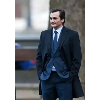 Anatomy of a Scandal Rupert Friend Black Coat Anatomy of a Scandal Rupert Friend Black Coat
