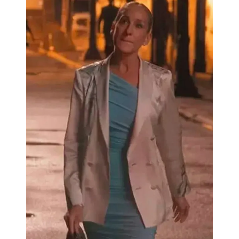 And Just Like That Sarah Jessica Parker Satin Blazer And Just Like That Sarah Jessica Parker Satin Blazer