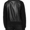 Andrew Garfield Jacket with Black Suede Leather Sleeves Andrew Garfield Jacket with Black Suede Leather Sleeves