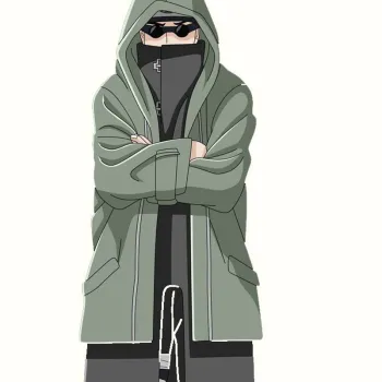 Shino Aburame Naruto Green Hooded Coat
