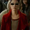 Jihae Mortal Engines Red Trench Coat