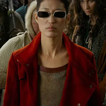 Jihae Mortal Engines Red Trench Coat