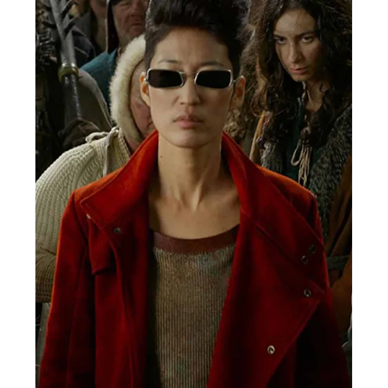 Jihae Mortal Engines Red Trench Coat