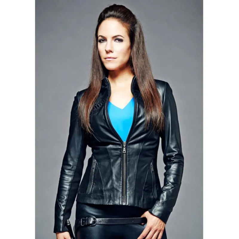 Bo Dennis Lost Girl Anna Silk Leather Jacket Bo Dennis Lost Girl Anna Silk Leather Jacket