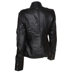 Anne Hathaway Get Smart Agent 99 Black Leather Jacket