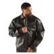 Applique Plush Pelle Pelle Leather Jacket