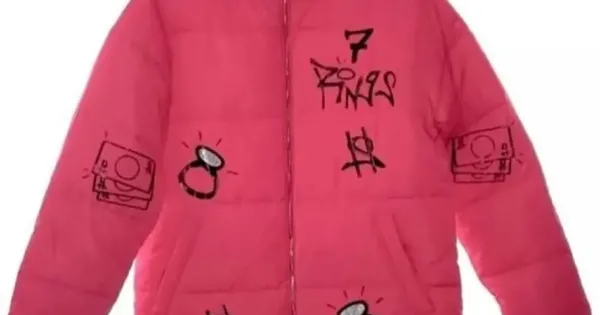 Ariana grande pink jacket sales