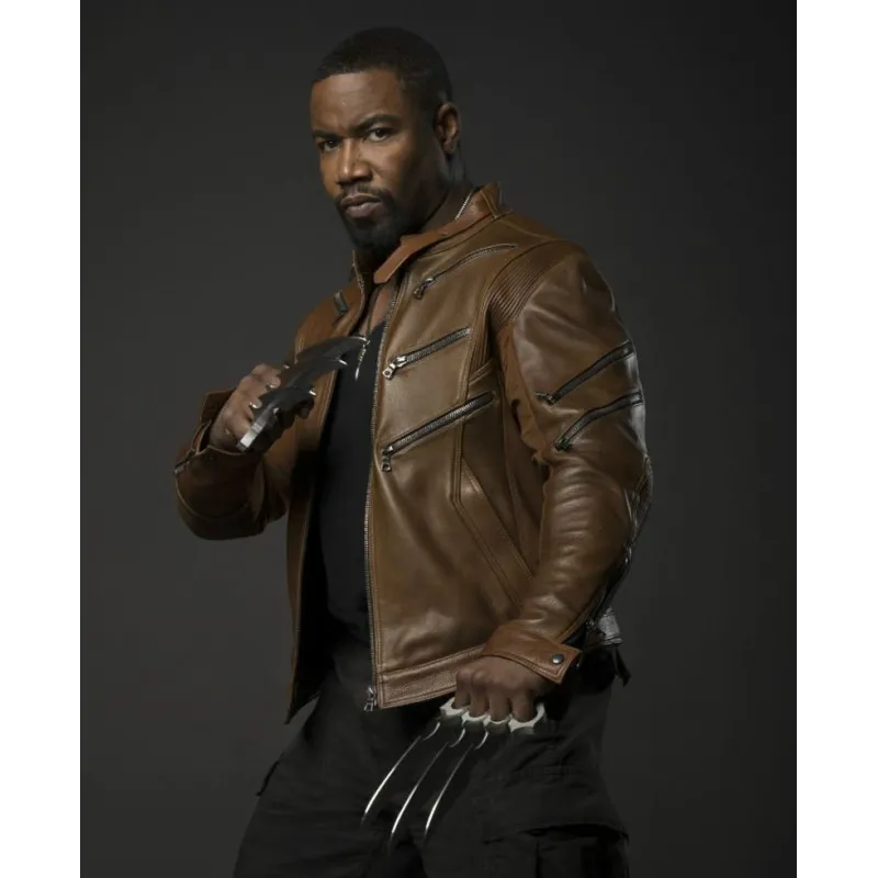 Arrow TV Series Bronze Tiger Leather Jacket Arrow TV Series Bronze Tiger Leather Jacket