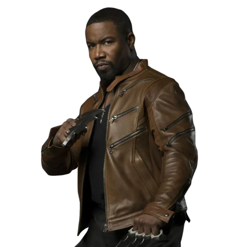 Arrow TV Series Bronze Tiger Leather Jacket Arrow TV Series Bronze Tiger Leather Jacket