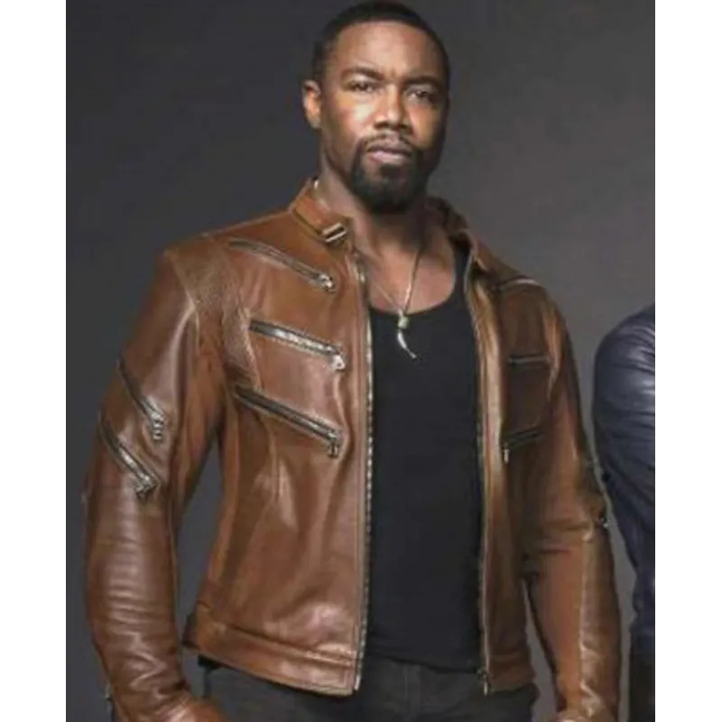 Arrow TV Series Bronze Tiger Leather Jacket Arrow TV Series Bronze Tiger Leather Jacket