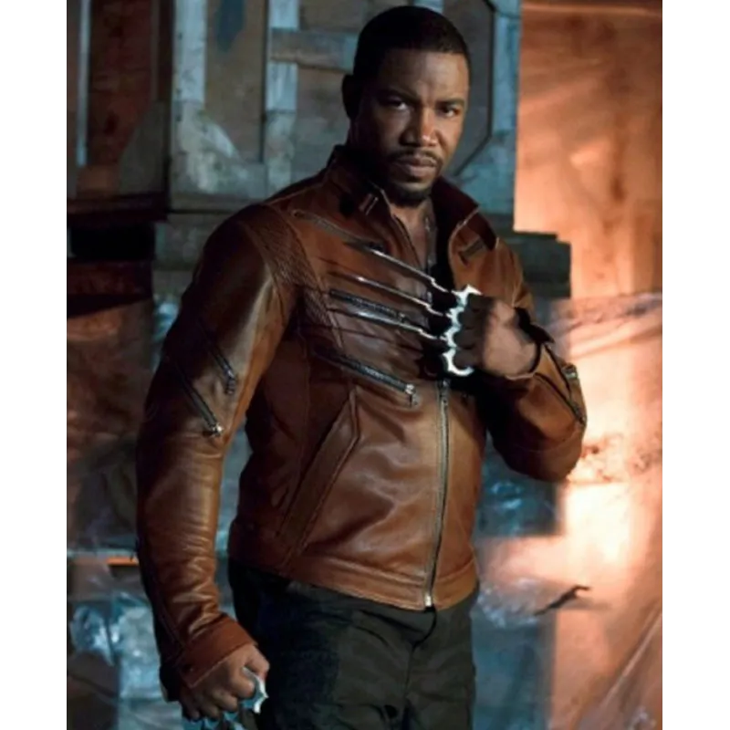 Arrow TV Series Bronze Tiger Leather Jacket Arrow TV Series Bronze Tiger Leather Jacket