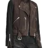 Biker Arrow Katie Cassidy Suede Jacket