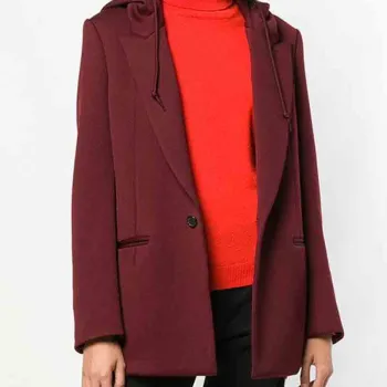 Arrow Ruby Rose Red Blazer Hooded 