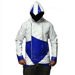 Assassins Creed Leather Hoodie Jacket