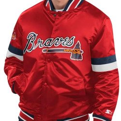 Atlanta Braves Red Home Game Varsity Jacket