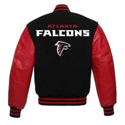 Atlanta Falcons Black Varsity Jacket