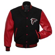 Atlanta Falcons Black Varsity Jacket