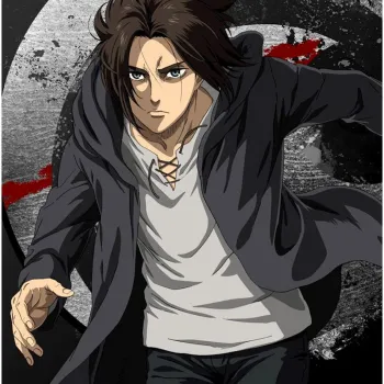 Attack on Titan S04 Eren Yeager Black Hooded Coat