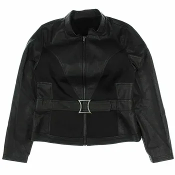 Avengers Endgame Natasha Romanoff Belted Leather Jacket