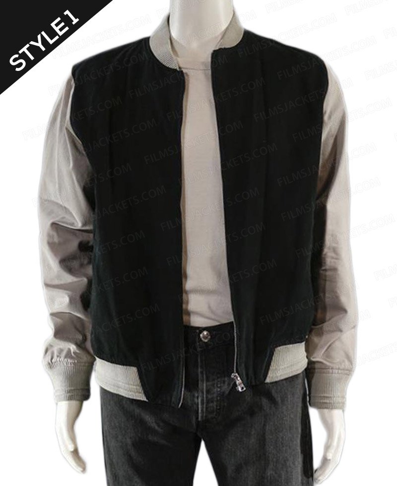 NoBrand Ansel Elgort Bomber Baby Driver Cotton Varsity Jacket for Men