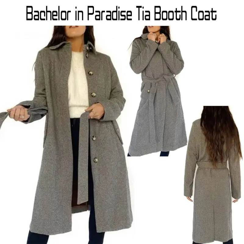 Bachelor in Paradise Tia Booth Grey Coat Bachelor in Paradise Tia Booth Grey Coat
