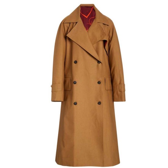 The Baker and The Beauty Nathalie Kelley Brown Cotton Coat