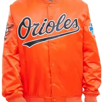 Baltimore Orioles Orange Varsity Jacket