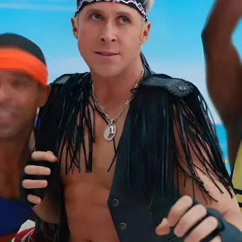 Barbie Ryan Gosling Fringe Vest