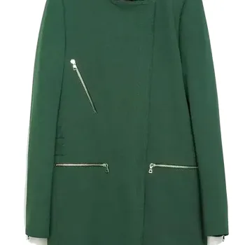 Bates Motel S03 Olivia Cooke Green Coat