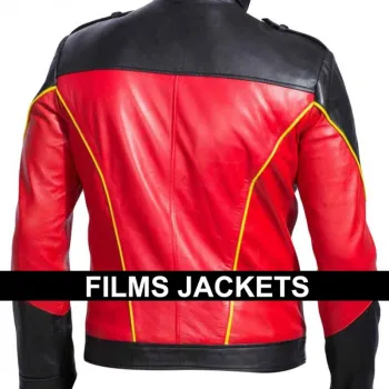 Tim Drake Batman Robin Red Leather Jacket