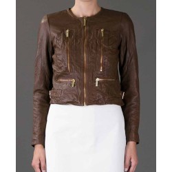 Beauty & The Beast Kristin Kreuk Cropped Leather Jacket