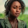 Simona Brown Behind Her Eyes Green Cotton Jacket Simona Brown Behind Her Eyes Green Cotton Jacket