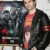 Being Human Sam Witwer Black Leather Biker Jacket
