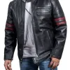 Being Human Sam Witwer Black Leather Biker Jacket