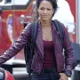 Macgyver Tristin Mays Biker Purple Leather Jacket