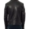 Robin Thicke Black Leather Motorcycle Jacket