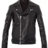 Robin Thicke Black Leather Motorcycle Jacket