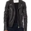 Robin Thicke Black Leather Motorcycle Jacket