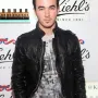 Kevin Jonas Biker Style Black Leather Jacket
