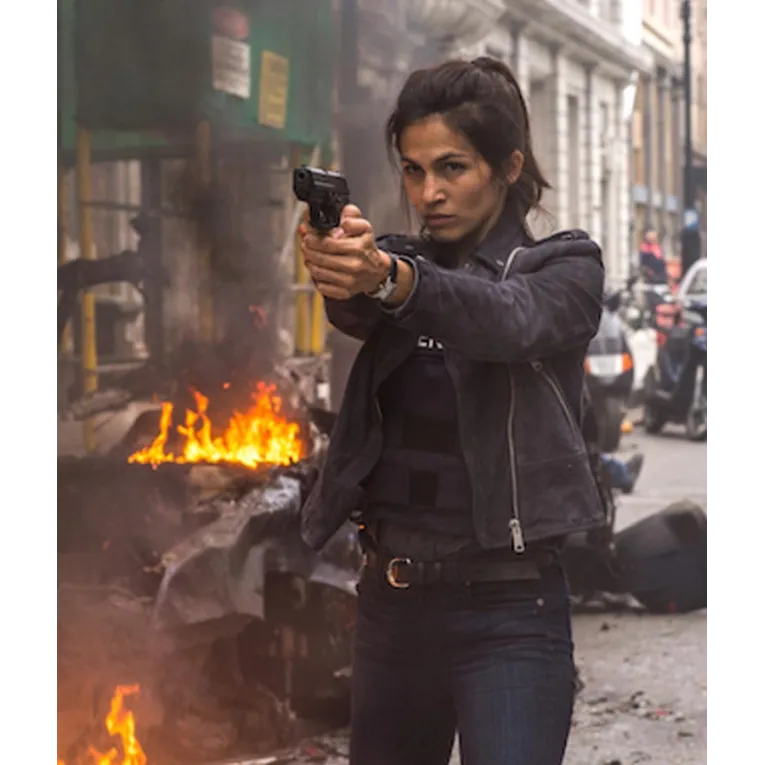 The Hitman’s Bodyguard Elodie Yung Black Suede Jacket