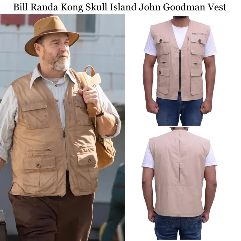 John Goodman Kong Skull Island Vest John Goodman Kong Skull Island Vest