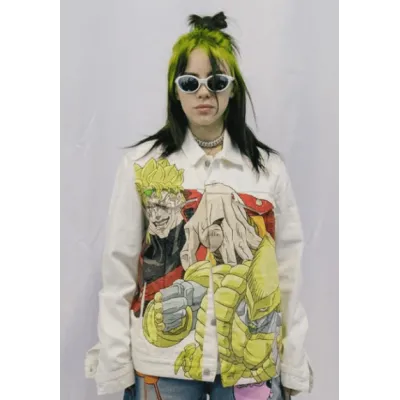 Billie Eilish Dio White Jacket Billie Eilish Dio White Jacket