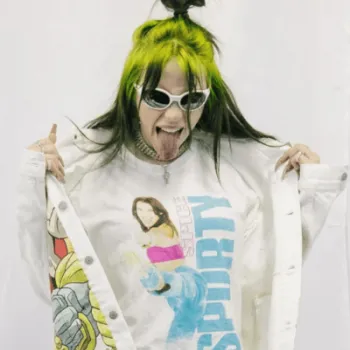 Billie Eilish Dio White Jacket