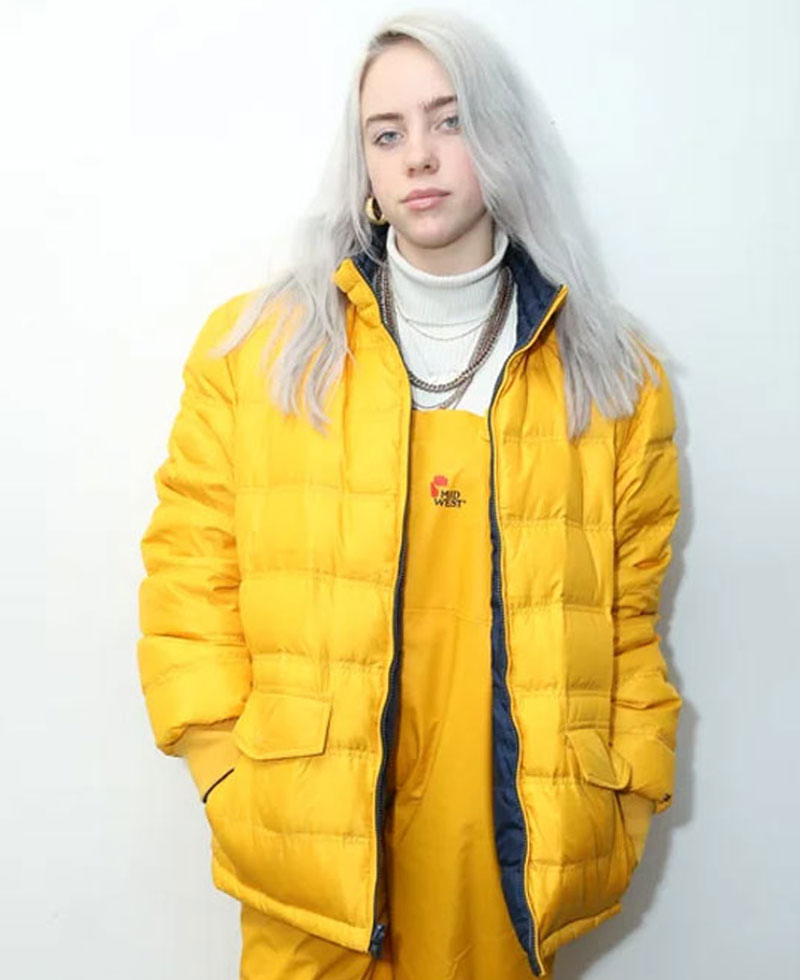 Billie Eilish パーカー 黄 本人着用モデル 海外版 Billie Eilish パーカー 黄 本人着用モデル 海外版
