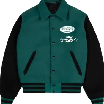 Billionaire Girls Club Dice Green Varsity Jacket