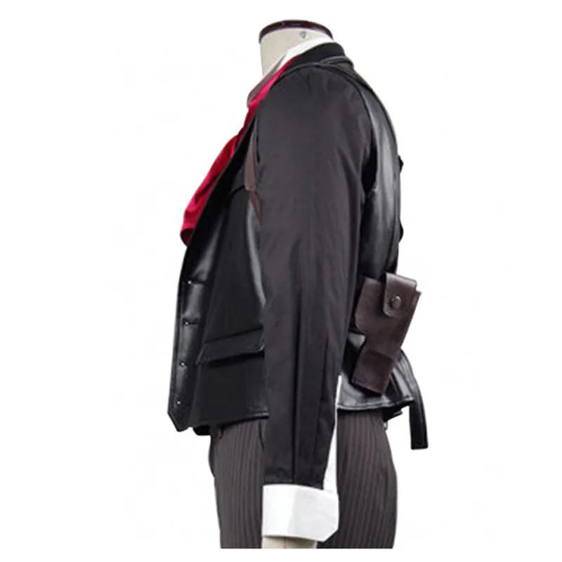 Booker Dewitt Bioshock Infinite Black Leather Vest Booker Dewitt Bioshock Infinite Black Leather Vest