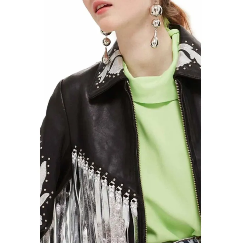 Birds of Prey Margot Robbie Fringe Jacket Birds of Prey Margot Robbie Fringe Jacket